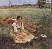 Jules Bastien-Lepage Haymaking china oil painting reproduction